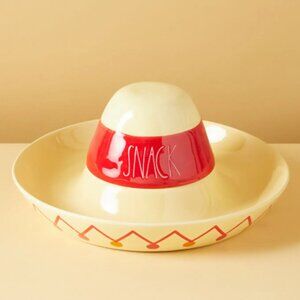 Rae Dunn Large SNACK Sombrero Chip and Dip Party Tray with Lid (NEW! Platter)